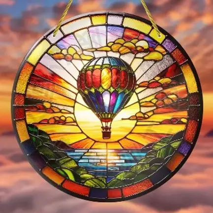 Acrylic Suncatcher - Hot Air Balloon