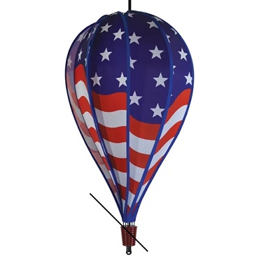 USA Flag 10-Panel Hot Air Balloon Wind Spinner 